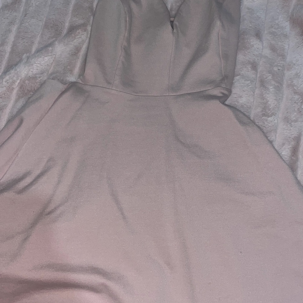 Elegant Cream Strapless Dress